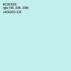 #C3EEEE - Jagged Ice Color Image